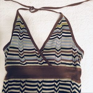 BCBG Maxazria Maxi Knit Chevron Dress